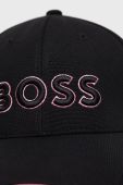 Кепка BOSS Boss Athleisure колір чорний з аплікацією Кепка BOSS Boss Athleisure колір чорний з аплікацією