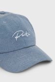 Бавовняна кепка Primitive Cut N Sew з аплікацією колір блакитний