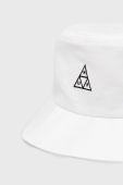Бавовняний капелюх HUF колір білий з бавовни Бавовняний капелюх HUF колір білий з бавовни