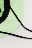 Бавовняний капелюх HUF колір зелений з бавовни