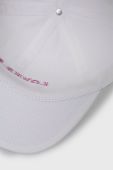 Бавовняна кепка Vans колір білий з аплікацією