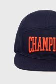 Бавовняна кепка Champion 805554 колір синій з аплікацією Бавовняна кепка Champion 805554 колір синій з аплікацією