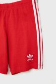 Дитячий бавовняний комплект adidas Originals HE4659 колір червоний