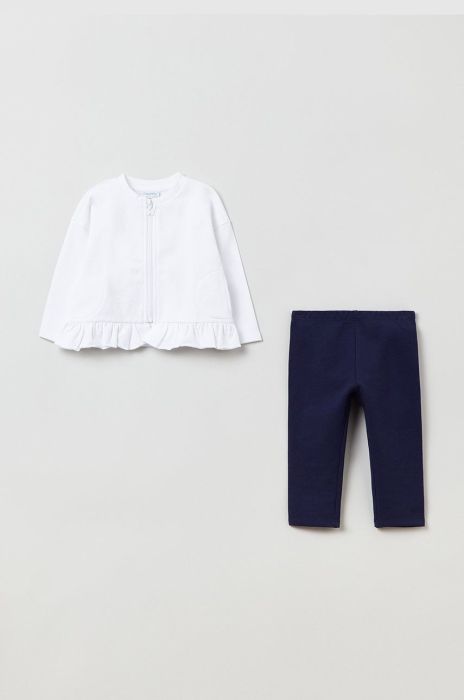 Дитячий бавовняний комплект OVS колір білий (2183856) Дитячий бавовняний комплект OVS колір білий (2183856)