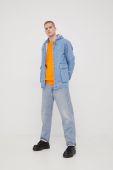 Джинсова куртка Tommy Jeans чоловіча перехідна oversize колір блакитний (2323673) Джинсова куртка Tommy Jeans чоловіча перехідна oversize колір блакитний (2323673)