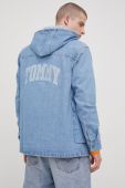 Джинсова куртка Tommy Jeans чоловіча перехідна oversize колір блакитний (2323673) Джинсова куртка Tommy Jeans чоловіча перехідна oversize колір блакитний (2323673)