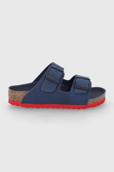 Дитячі шльопанці Birkenstock колір синій Narrow Width Дитячі шльопанці Birkenstock колір синій Narrow Width