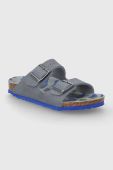 Дитячі шльопанці Birkenstock колір сірий (2019716) Дитячі шльопанці Birkenstock колір сірий (2019716)