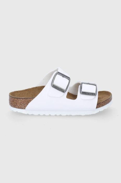 Дитячі шльопанці Birkenstock колір білий Дитячі шльопанці Birkenstock колір білий