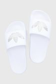 Шльопанці adidas Originals Adilette Lite W GZ6197 жіночі колір білий GZ6197-FTWWHT Шльопанці adidas Originals Adilette Lite W GZ6197 жіночі колір білий GZ6197-FTWWHT