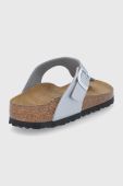 В'єтнамки Birkenstock Gizeh жіночі колір срібний на плоскому ходу Narrow Width 43853.Gizeh-Silver В'єтнамки Birkenstock Gizeh жіночі колір срібний на плоскому ходу Narrow Width 43853.Gizeh-Silver