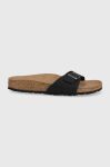 Шльопанці Birkenstock Madrid жіночі колір чорний 1020060-Black Шльопанці Birkenstock Madrid жіночі колір чорний 1020060-Black