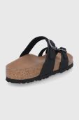 В'єтнамки Birkenstock Mayari жіночі колір чорний на плоскому ходу Narrow Width 1021231-Black В'єтнамки Birkenstock Mayari жіночі колір чорний на плоскому ходу Narrow Width 1021231-Black