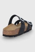 Замшеві шльопанці Birkenstock Franca жіночі колір чорний Narrow Width