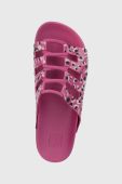 Шльопанці Zaxy жіночі колір фіолетовий на платформі