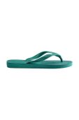 В'єтнамки Havaianas Top жіночі колір зелений на плоскому ходу В'єтнамки Havaianas Top жіночі колір зелений на плоскому ходу