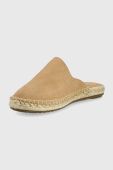 Замшеві шльопанці Emu Australia Rosella колір бежевий