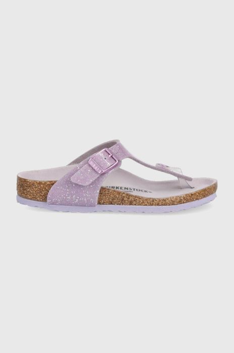 Дитячі в'єтнамки Birkenstock колір фіолетовий (2282360) Дитячі в'єтнамки Birkenstock колір фіолетовий (2282360)