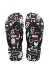 В'єтнамки Havaianas Top Marvel Logomania колір чорний В'єтнамки Havaianas Top Marvel Logomania колір чорний