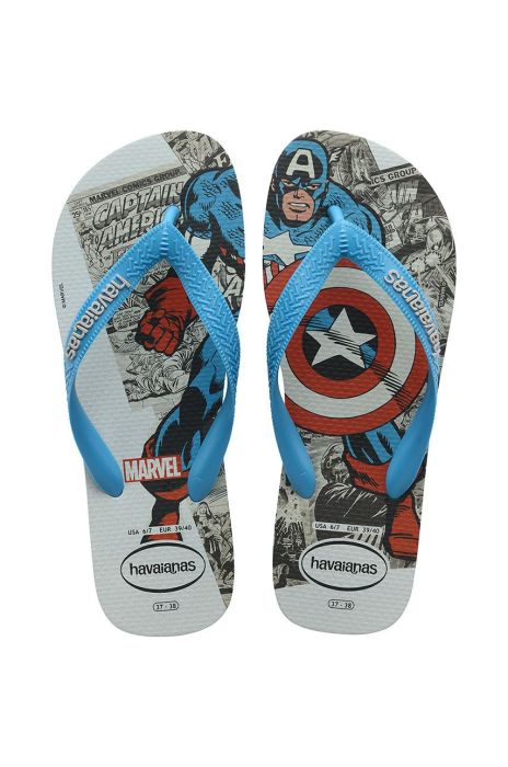 В'єтнамки Havaianas Top Marvel Classics колір бірюзовий В'єтнамки Havaianas Top Marvel Classics колір бірюзовий