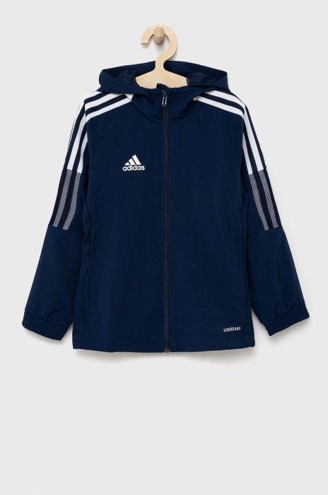 Дитяча куртка adidas Performance GP4974 колір блакитний Дитяча куртка adidas Performance GP4974 колір блакитний