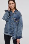 Джинсова куртка Miss Sixty жіноча перехідна oversize колір блакитний Джинсова куртка Miss Sixty жіноча перехідна oversize колір блакитний