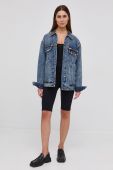 Джинсова куртка Miss Sixty жіноча перехідна oversize колір блакитний Джинсова куртка Miss Sixty жіноча перехідна oversize колір блакитний