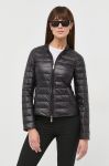 Двостороння пухова куртка Patrizia Pepe жіноча колір чорний перехідна Двостороння пухова куртка Patrizia Pepe жіноча колір чорний перехідна