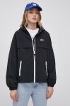 Куртка Tommy Jeans жіноча колір чорний перехідна (2095449) Куртка Tommy Jeans жіноча колір чорний перехідна (2095449)