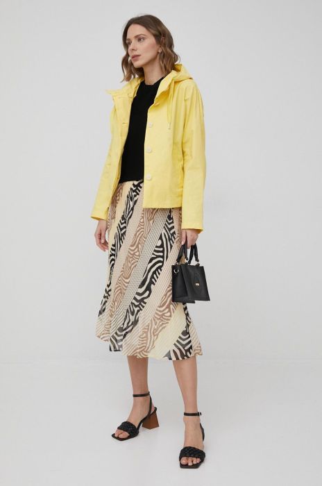 Куртка Pennyblack жіноча колір жовтий перехідна Куртка Pennyblack жіноча колір жовтий перехідна