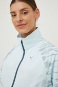 Бігова куртка Puma Ultraweave S Marathon перехідна колір блакитний Бігова куртка Puma Ultraweave S Marathon перехідна колір блакитний