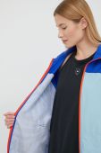Спортивна куртка adidas by Stella McCartney колір бірюзовий перехідна oversize Спортивна куртка adidas by Stella McCartney колір бірюзовий перехідна oversize