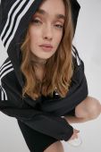 Куртка adidas Originals Adicolor HC2022 жіноча колір чорний перехідна HC2022-BLACK Куртка adidas Originals Adicolor HC2022 жіноча колір чорний перехідна HC2022-BLACK