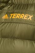 Спортивна пухова куртка adidas TERREX Utilit колір коричневий Спортивна пухова куртка adidas TERREX Utilit колір коричневий