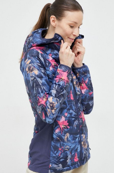 Спортивна куртка Columbia Powder Pass колір синій перехідна 1773211-010 Спортивна куртка Columbia Powder Pass колір синій перехідна 1773211-010