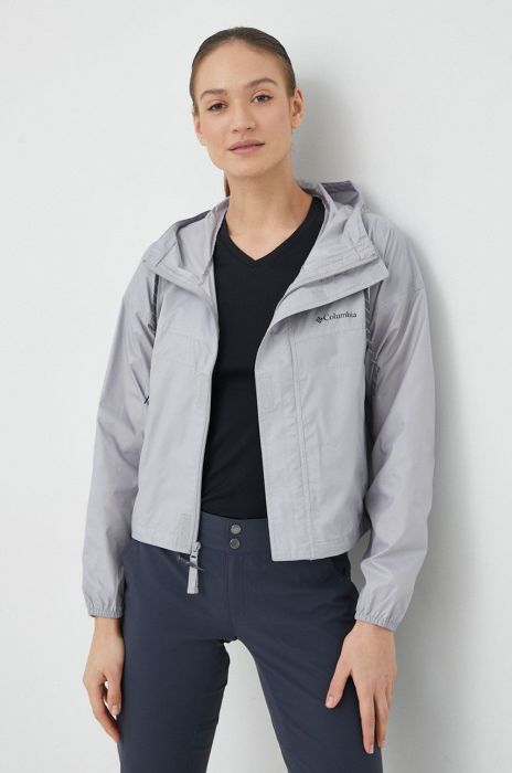Куртка outdoor Columbia Flash Challenger колір сірий 1989511-010 Куртка outdoor Columbia Flash Challenger колір сірий 1989511-010
