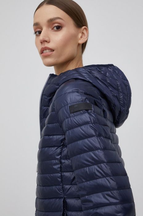Пухова куртка Hetrego жіноча колір синій перехідна Пухова куртка Hetrego жіноча колір синій перехідна