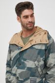 Двостороння куртка Armani Exchange чоловіча перехідна oversize колір барвистий Двостороння куртка Armani Exchange чоловіча перехідна oversize колір барвистий