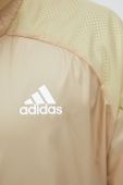 Вітровка adidas Performance колір бежевий перехідна Вітровка adidas Performance колір бежевий перехідна