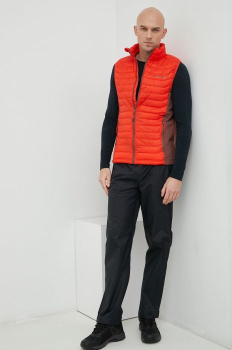 Спортивна безрукавка Columbia Powder Pass колір червоний перехідна 1842414-010 Спортивна безрукавка Columbia Powder Pass колір червоний перехідна 1842414-010