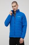 Спортивна куртка Columbia Powder Pass колір блакитний Спортивна куртка Columbia Powder Pass колір блакитний