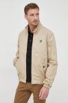 Куртка Lyle & Scott чоловіча колір бежевий перехідна Куртка Lyle & Scott чоловіча колір бежевий перехідна