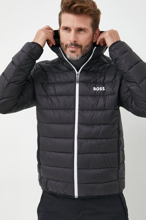 Куртка BOSS BOSS ATHLEISURE чоловіча колір чорний перехідна Куртка BOSS BOSS ATHLEISURE чоловіча колір чорний перехідна