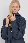 Куртка Rains 12020 Long Jacket колір синій перехідна 12020.47-Navy
