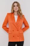 Піджак Patrizia Pepe колір помаранчевий двобортний однотонна (2088988) Піджак Patrizia Pepe колір помаранчевий двобортний однотонна (2088988)