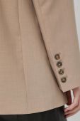 Піджак Herskind колір бежевий однобортний однотонний Піджак Herskind колір бежевий однобортний однотонний