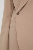 Піджак Herskind колір бежевий однобортний однотонний Піджак Herskind колір бежевий однобортний однотонний