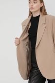Піджак Herskind колір бежевий однобортний однотонний Піджак Herskind колір бежевий однобортний однотонний