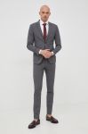 Костюм Lindbergh чоловіча колір сірий однотонна