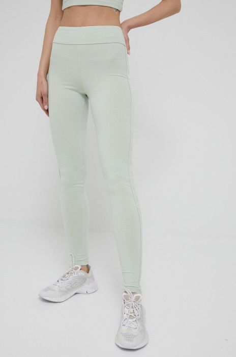 Легінси Guess жіночі колір зелений з аплікацією